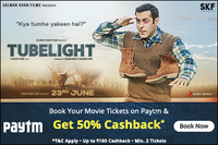 Flat 50% Cashback (Upto 160) on minimum 2 Movie Tickets (1st Booking)