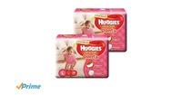 Amazon Pantry Huggies Ultra Soft Pants Large Size Premium Diapers for Girls (2 x 26 Counts)