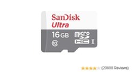SanDisk Ultra MicroSDHC 16GB Memory Card