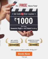 Get a Free BookMyShow Voucher worth Rs.1000 on Goibibo