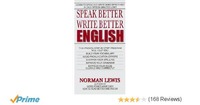 Speak Better Write Better Paperback