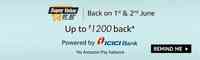 Amazon Super Value Day (1st-2nd June) upto 1200 cashback as Amazon Pay balance
