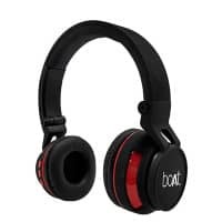 boAt Black & Red Rockerz 350 Wireless Headphones with Mic