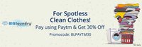 Pay with Paytm and get 30% instant discount on your bill at Big laundry