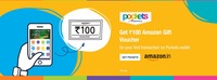 Do your first transaction using Pockets wallet and get Amazon Gift voucher worth Rs.100.
