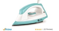 Orient Fabri Joy 1000-Watt Dry Iron (White and Blue) @ Rs 399 Mrp 999 (60%Off)