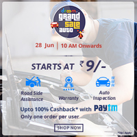 Droom Grand Auto Sale: Services Start from ₹9 + Upto 100% Cashback with Paytm | 28 June