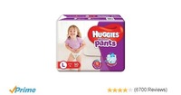 Huggies Wonder Pants Large Size Diapers (50 Count) For Rs.407