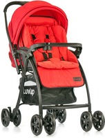 LuvLap Grand baby Stroller - Red  (3, Red, Black)