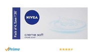 Nivea Creme Soap Normal to Dry Skin ,125gm (Pack of 4)