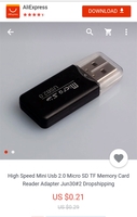 Buy Memory Card Reader in Rs. 13 with Free Shipping