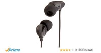 AmazonBasics In-Ear Headphones with universal mic (Black)