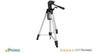 AmazonBasics 60-Inch Lightweight Tripod with Bag (Black) 