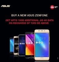 Asus Smartphone Users to get up to 100GB Free Data from Reliance Jio