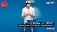 Minimum 60% off on Spykar Mens clothing