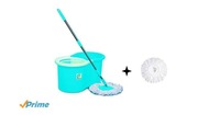Esquire Spin Mop with 360° Spin, Telescopic Rod and Free Refill