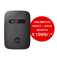 [Buy JioFi] And Get (Unlimited Voice + Data worth Rs.1999)