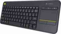 Logitech K400+ Wireless Keyboard With Built-In Multi-Touch Touchpad (Black) 
