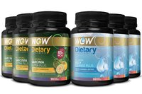 [Wow] Garcinia Ultra Plus - 90 Capsules with Wow Body Cleanse Plus Booster - 60 Capsules (Pack of 6) 