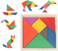 Buy Emob Wooden Tangram Jigsaw Puzzle Board Game (7 Pieces) @ 54 (Flat 50% Off* with Kotak 811)