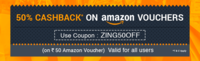 Flat 50% Cashback on Amazon Gift Card