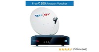 Tata Sky HD Set Top Box With 1 Month Free Dhamaal Pack+  200 Amazon Voucher @1,830rs