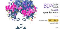 60% Cashback on SPA and Salon is back again on LittleApp