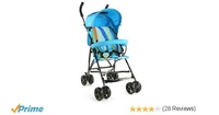 LuvLap Tutti Frutti Baby Stroller Buggy (Light Blue)