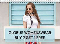 Globus Womens wear Upto 75% OFF + Buy 2 Get 1 Free + FREE shipping