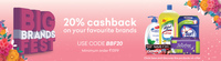 Grofers Big Brand Fests - 20% cashback on ur fav brands