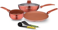 Wonderchef Diva Collection Cookware Set  (Aluminium, 6 - Piece)