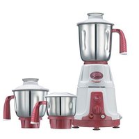 Prestige Deluxe Total VS 750 W Mixer Grinder (White & Pink/3 Jar)