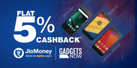 Get Flat 5% cashback on Gadgets Now via jiomoney
