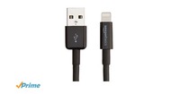AmazonBasics Lightning to USB Compatible Cable (Black) For iPhone