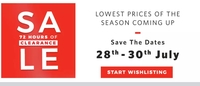 Myntra Clearance Sale on Fashion & Apparel On 28 To 30 July