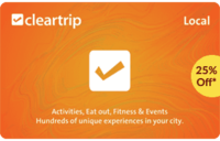 Cleartrip Local Gift Card Flat 25% Off