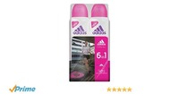 Adidas 6 in 1 Deodorant for Female, 300ml (Pack of 2)