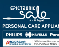 TataCliq Epictronic Sale : Independence day offers - Upto 70% OF + 10% off using ICICI Bank Credit or Debit Card | 5-15 Aug