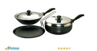 Hawkins Futura Non-Stick Cookware Set, 3 Pieces (QS4)