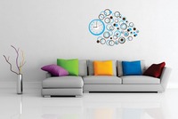 SYGA Analog Wall Clock with Wall sticker