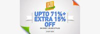 Freedom at 12Midnight 12th - 15th Aug big sale on jabong 