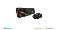 Dragonwar Storm Gaming Keyboard & LED Mouse Combo Wired 