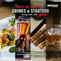 Revolt B2B unlimited drinks and food @99/- hyd