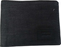 Levi's Men Black Genuine Leather Wallet  (8 Card Slots)
