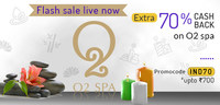 Little App Flash Sale On O2 Spa 70% off for 70 Minutes