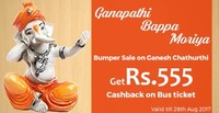 Ganesh Chaturthi Offer: Ticketgoose Save Rs. 555 on Bus Tickets