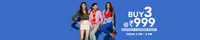 Jabong buy 3 @999 (Offer valid from 2pm-6pm)