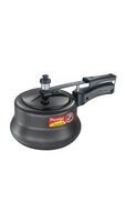 Prestige Nakshatra Plus Hard Anodised Inner Lid Aluminium Pressure Handi, 3 Litres, Black