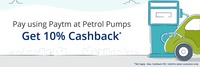 10% cashback upto Rs. 30 on petrol using Paytm by scanning QR code