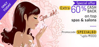 Little app: Extra 60% cashback on top spa and salon upto Rs.1000
